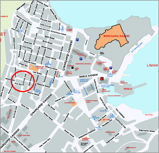 bozcaada merkez harita